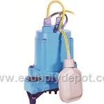 Little Giant 506602 HT-6E-CIA-FS 115V 60Hz - 1/3 HP, 50 GPM - Automatic Submersible High Temperature Effluent Pump, 15' power cord