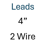 FE 4-Inch 2-Wire Leads