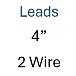 FE 4-Inch 2-Wire Leads