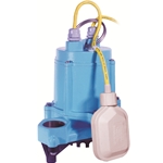 Little Giant 506602 HT-6E-CIA-FS 115V 60Hz - 1/3 HP, 50 GPM - Automatic Submersible High Temperature Effluent Pump, 15' power cord