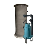 FPS 515202 IGP-SMPXFG-HP 208-230 Volt Simplex Hard Piped Grinder Package with 24 X 60 Basin