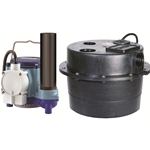 Little Giant 506065 WRSC-6 115V 60Hz - 1/3 HP, 46 GPM @ 5' - Submersible Utility Pump, Water Removal System w/ 3-1/2 gal. tank & 10' power cord