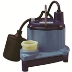 Little Giant 506171 6-CIA-RFS 115V 60Hz - 1/3 HP, 46 GPM - Automatic Submersible Sump Pump w/ remote float switch, 10' power cord