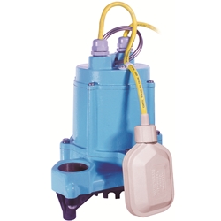 Little Giant 506602 HT-6E-CIA-FS 115V 60Hz - 1/3 HP, 50 GPM - Automatic Submersible High Temperature Effluent Pump, 15' power cord