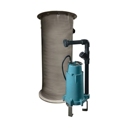FPS 515202 IGP-SMPXFG-HP 208-230 Volt Simplex Hard Piped Grinder Package with 24 X 60 Basin