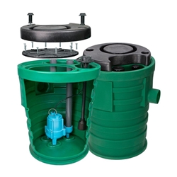Little Giant 509816 16SF2V2D Pit+Plus 1 HP Grinder Package System with Float type Switch