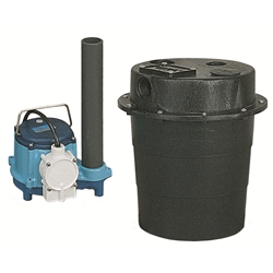 Little Giant 506055 WRS-6 115V 60Hz - 1/3 HP, 46 GPM @ 5'- Submersible Utility Pump, Water Removal System w/ 5 gal. tank & 10' power cord
