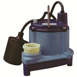 Little Giant 506171 6-CIA-RFS 115V 60Hz - 1/3 HP, 46 GPM - Automatic Submersible Sump Pump w/ remote float switch, 10' power cord