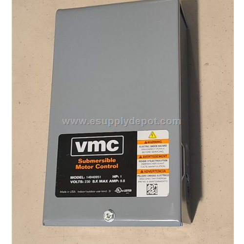 Red Lion 640188, Model RLCB05-115, Control Box for 4" Submersible Well Pumps, 1/2 HP, 115 V