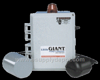 Little Giant 513257 1151W200H17A Indoor/Outdoor Simplex Controller, 1Phase 115/230V (1 on/off & 1 alarm float)